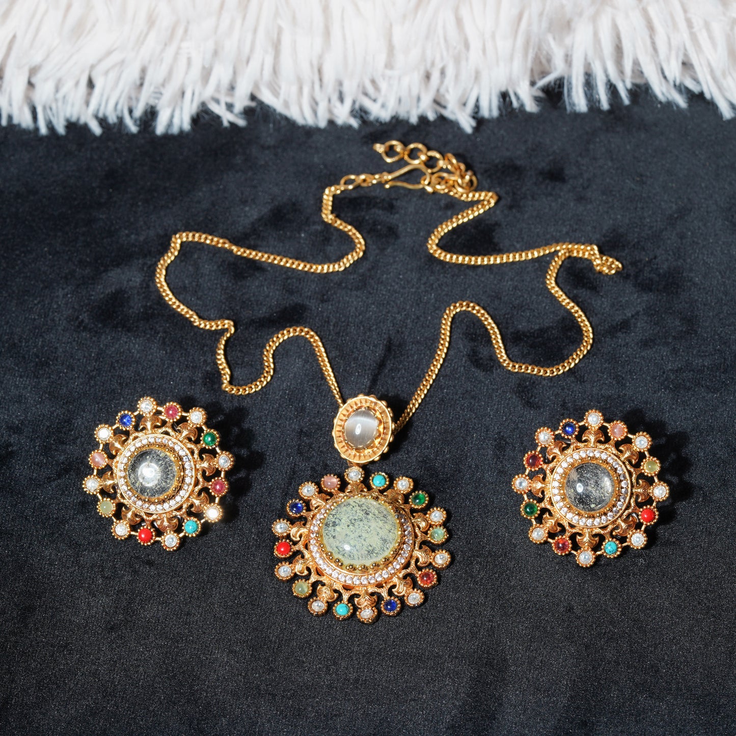 Navratna Radiance Set Lime