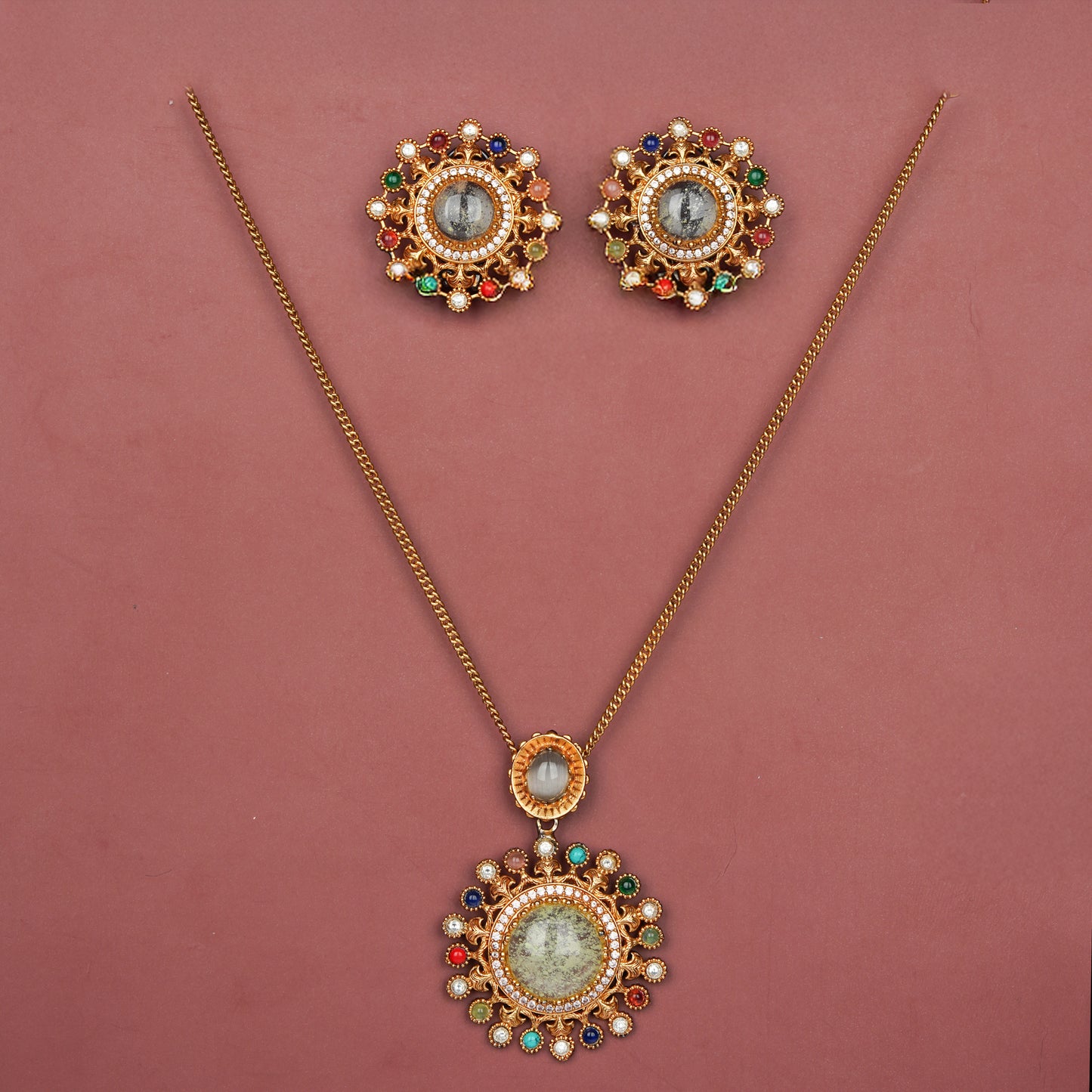Navratna Radiance Set Lime