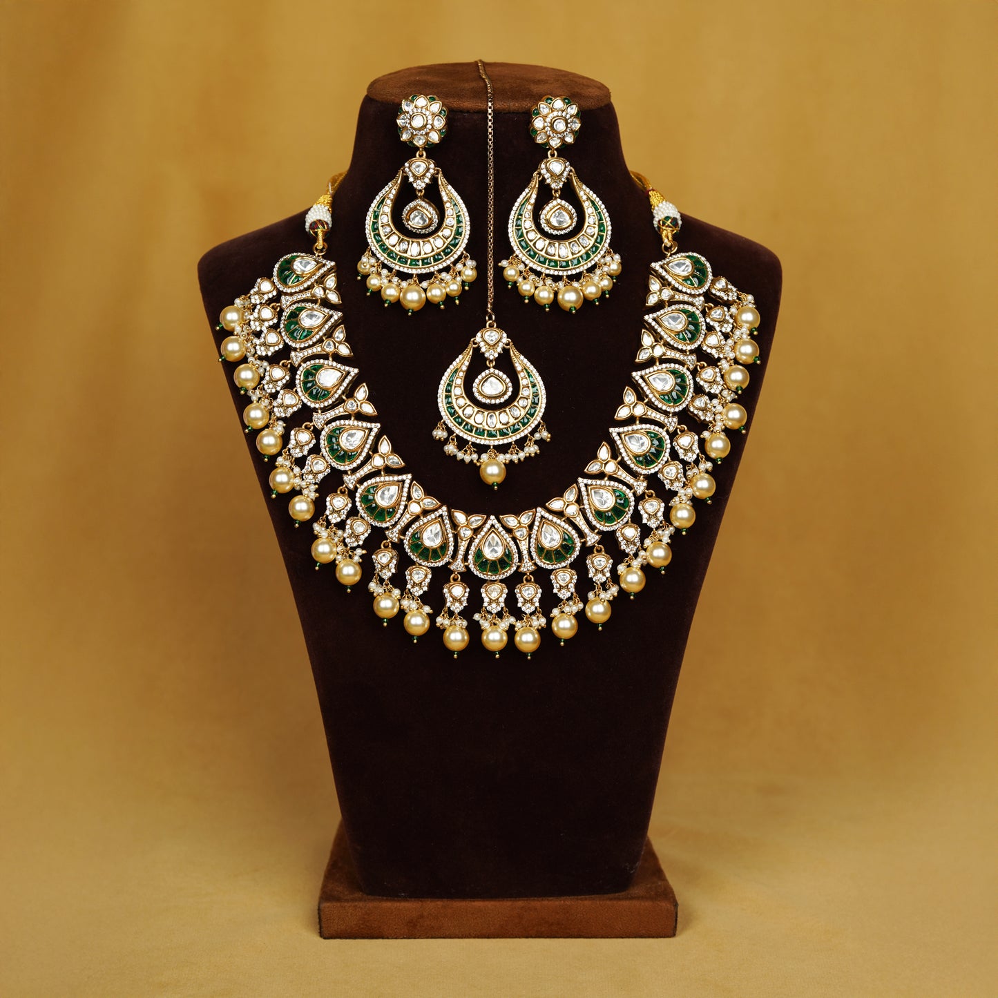 Emerald Mayura Charm Set.