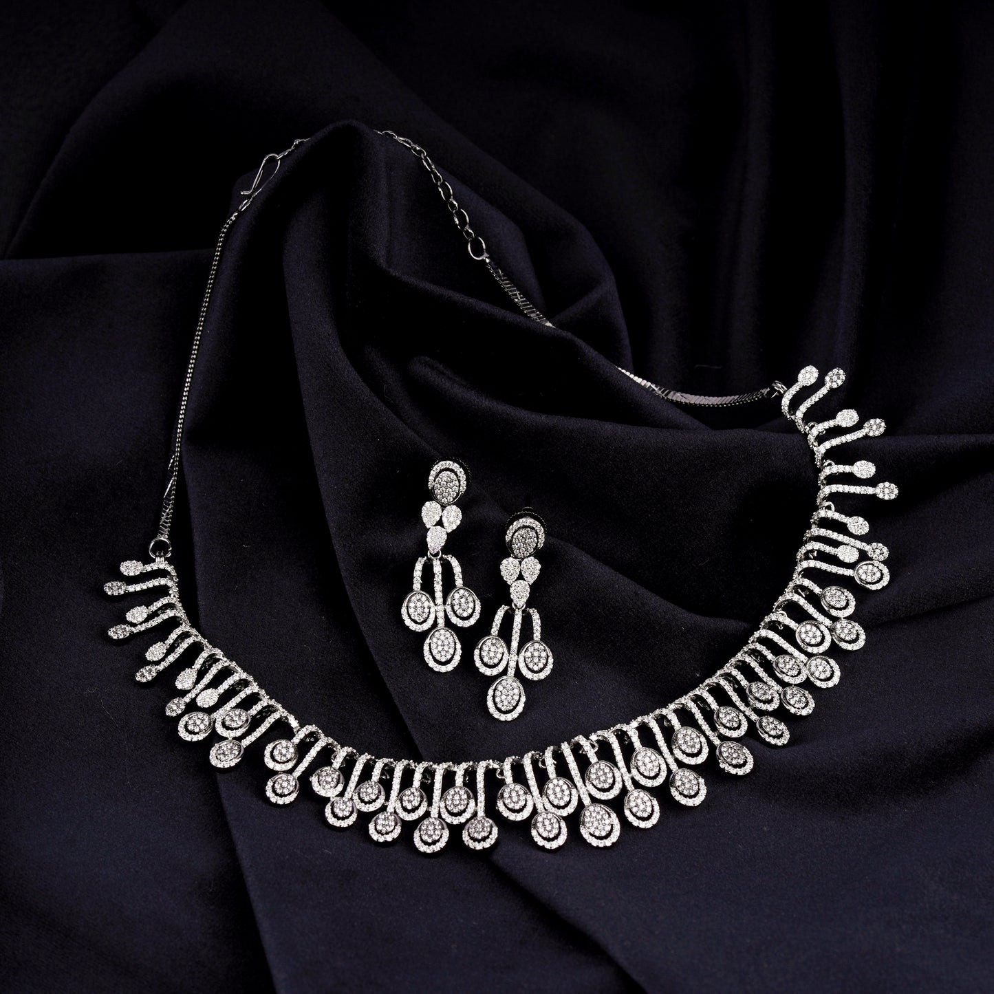 Radiant Cascade Necklace Set