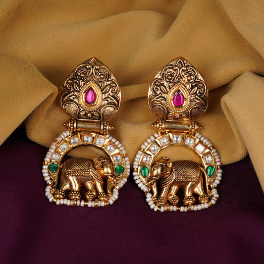 Darbari Jhumka White