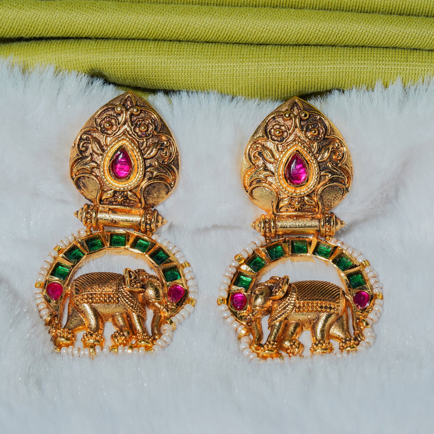 Darbari Jhumka Green
