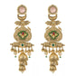 Temple Tale Jhumkas Teardrop Pink Hue