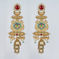 Temple Tale Jhumkas Teardrop Red