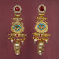 Temple Tale Jhumkas Teardrop Red