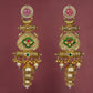 Temple Tale Jhumkas Teardrop Pink Hue