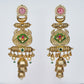 Temple Tale Jhumkas Teardrop Pink Hue