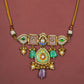 Heer Mahal Kundan Necklace Lime