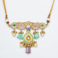 Heer Mahal Kundan Necklace Lime