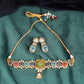 Navrangi Raas Choker Set Yellow