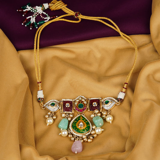Heer Mahal Kundan Necklace