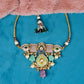 Heer Mahal Kundan Necklace Lime