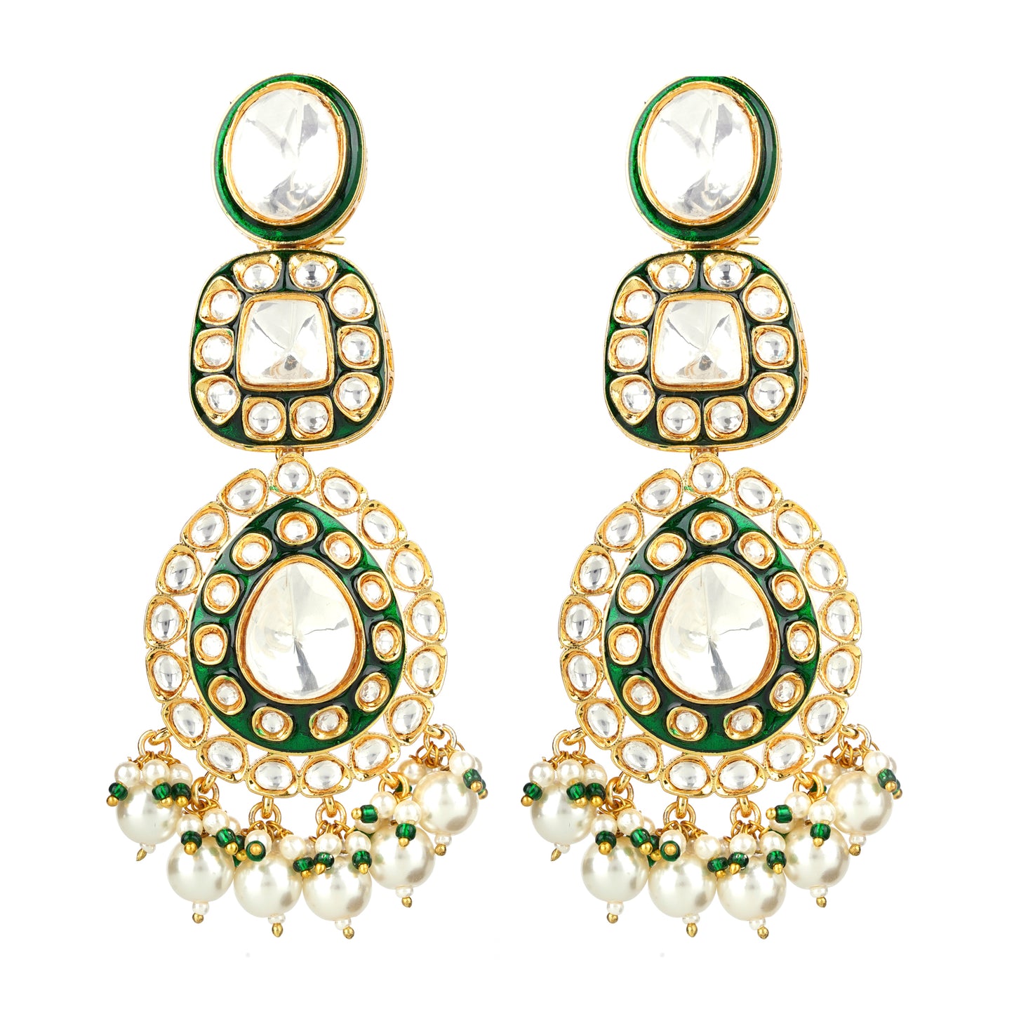 Roshni Jhumka White