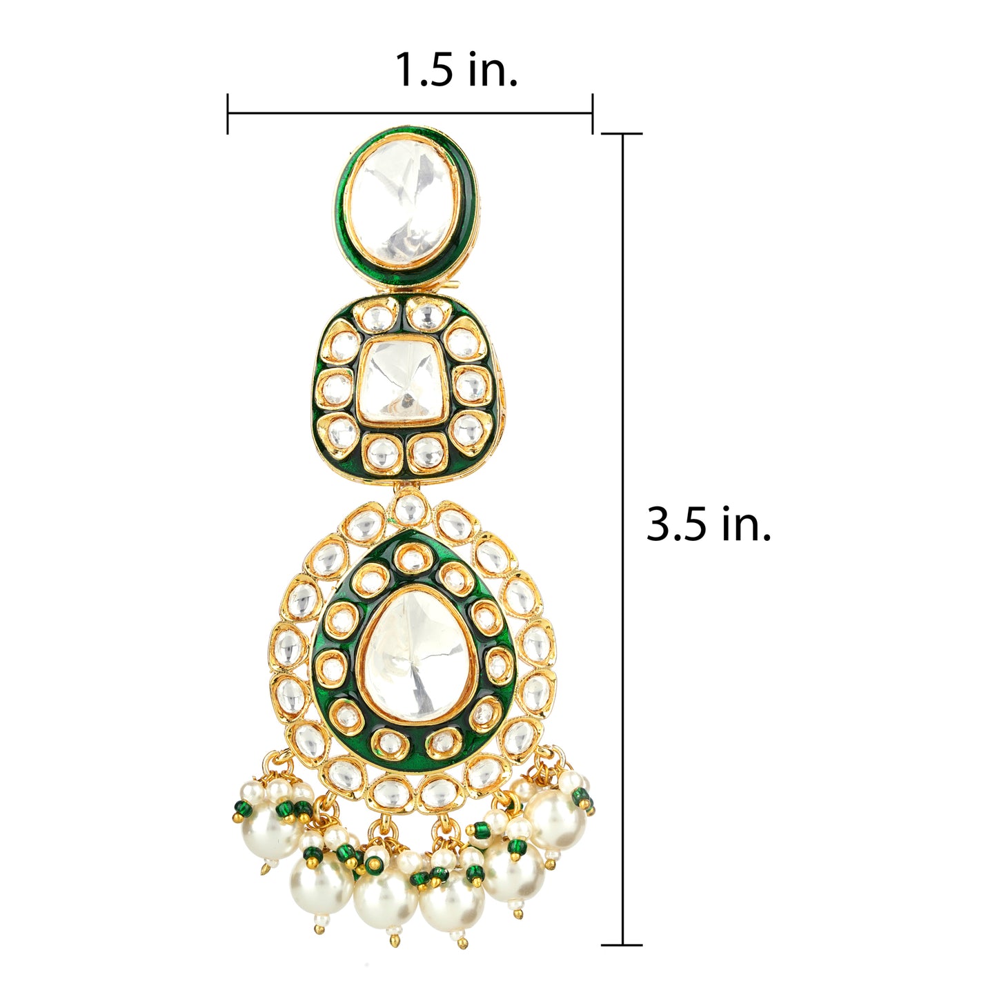 Roshni Jhumka White