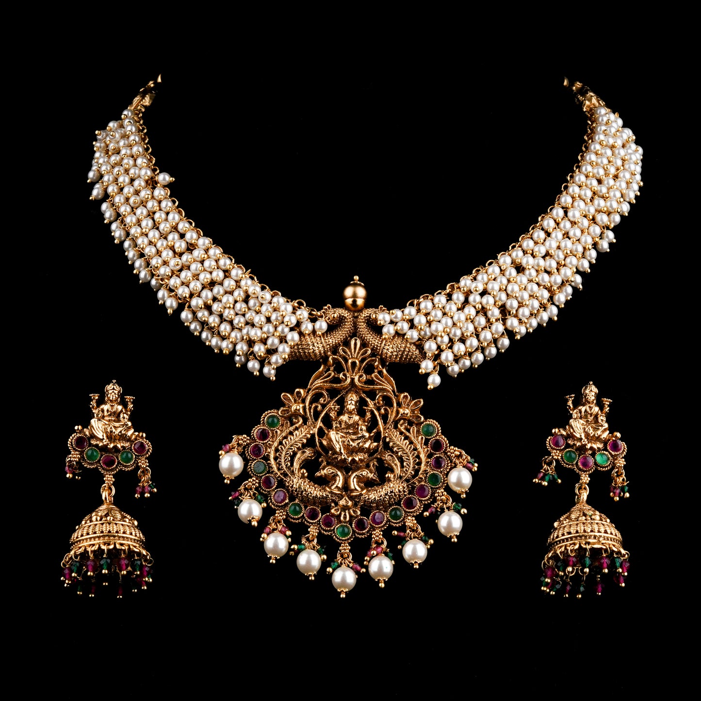 Shakti Ratnahaar with Beads Multicolor