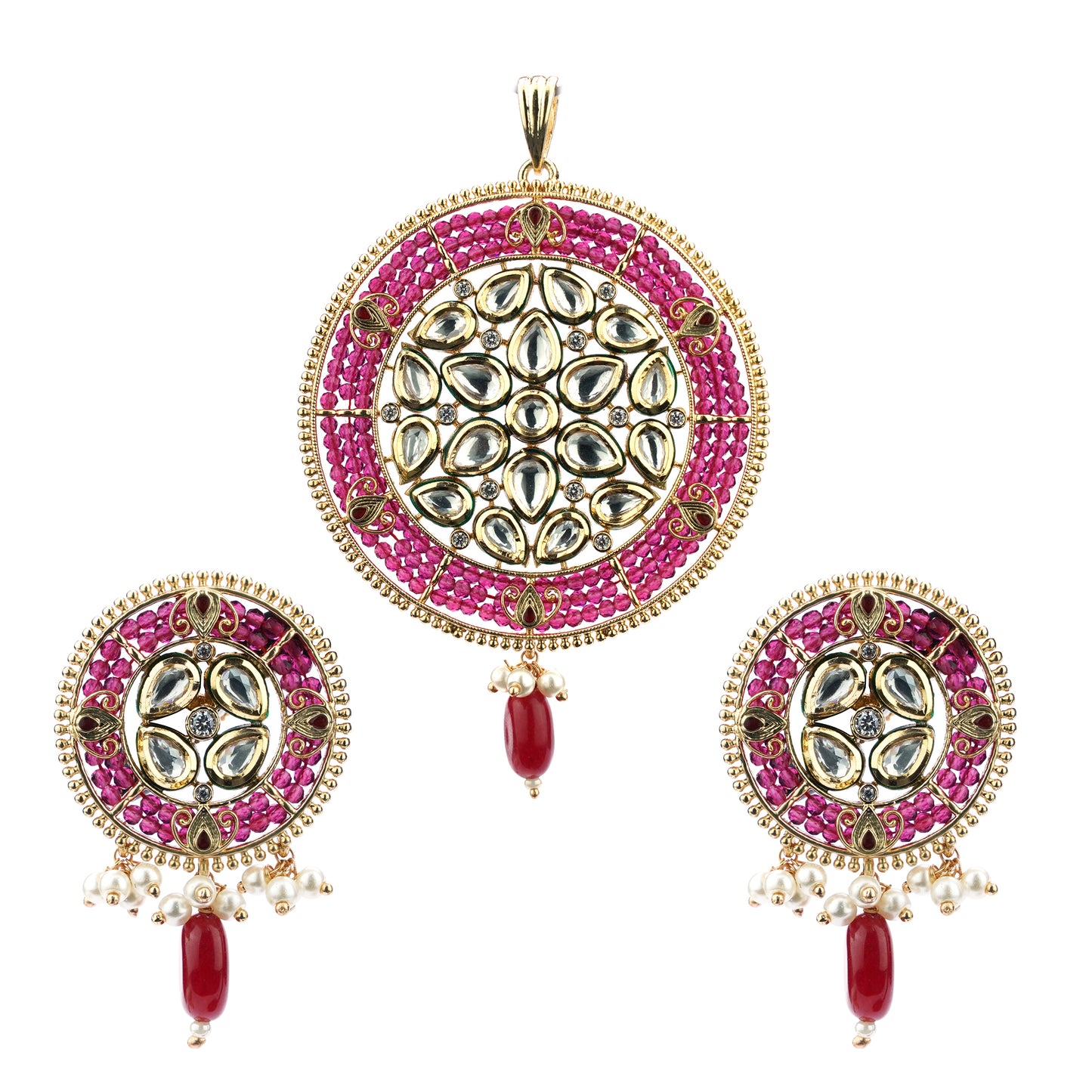 Pendent and earring set