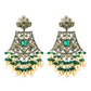 Shanadar Green Kundan Set
