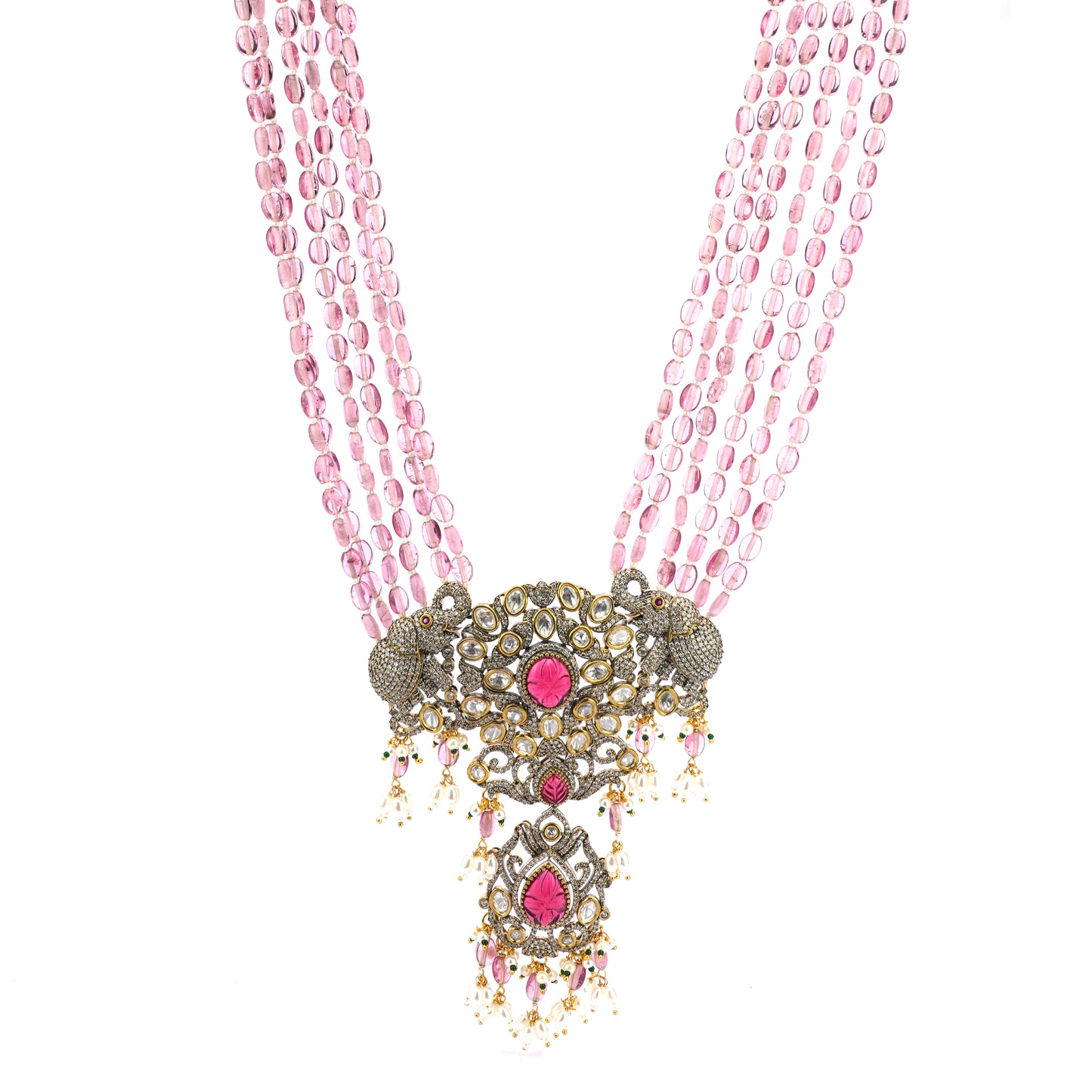 Shanada Pink Kundan Set